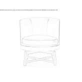 Leather armchair Karalat