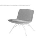 Fabric armchair Siguenza