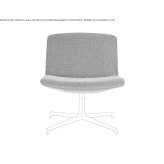 Swivel fabric chair with 4-star base Siguenza