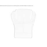 Armchair with removable cover and armrests Belper