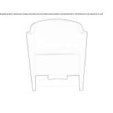 Leather armchair with armrests Lankwitz