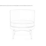 Leather armchair Karalat