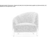 Fabric armchair with armrests Atengo
