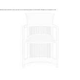 Solid wood armchair Dajiedi