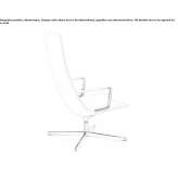 Armchair with 4-star base with armrests Neirone