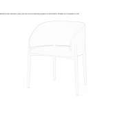 Armchair with armrests Wannsee
