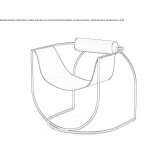 Tanned leather armchair with armrests Vogau