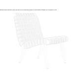 Wooden armchair with cotton tape Speyer