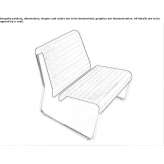 Armchair with sled base made of polypropylene and chrome-plated metal Caldine