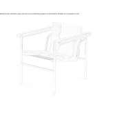 Leather armchair with armrests Reznos