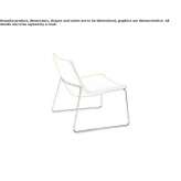 A fabric armchair based on a sleigh Sanalona