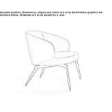Upholstered armchair with armrests Korotych