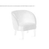Fabric armchair Piecki