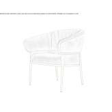 Fabric armchair with armrests Pontinha