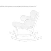 Rocking chair with armrests Destrnik
