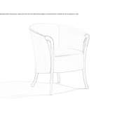 Fabric armchair with armrests Hulme