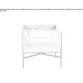 Fabric armchair with armrests Firminy