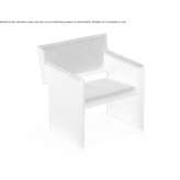 Fabric chair on wheels Madrigal