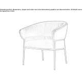 Leather armchair with armrests Pontinha