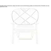 Quilted armchair with armrests Tulum