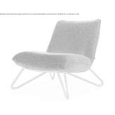 Fabric armchair Racu
