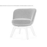 Fabric armchair Racu