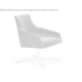 Swivel, upholstered chair with a 4-star base Pamukova