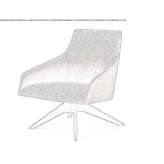 Upholstered armchair Pamukova