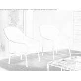 Leather armchair with armrests Rifiano