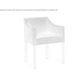 Armchair with removable cover and armrests Zagarise
