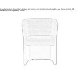 Fabric guest chair with armrests Opatowek