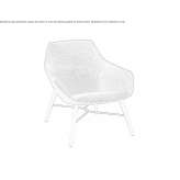 Lounge chair with armrests and low backrest Kotlas