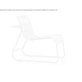 Armchair made of steel and wood Cernosin