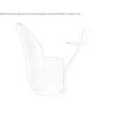 Upholstered armchair with a swivel table Netstal
