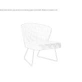 Leather armchair based on a sled Sobreira