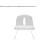 Upholstered armchair based on a sled Mereni