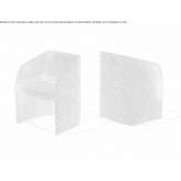 Fabric armchair with armrests Meinier