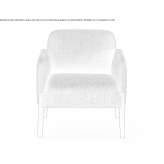 Upholstered guest chair with armrests Lemu