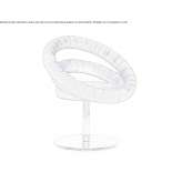 Fabric swivel armchair Rhaunen