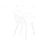 Fabric armchair Vallet