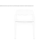 Ash armchair with integrated cushion Chivay