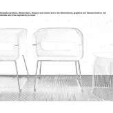 A sled-based armchair with armrests Timana