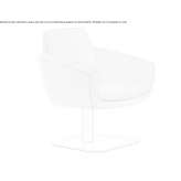 Textile armchair with integrated cushion Prato