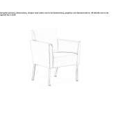 Upholstered armchair with armrests Alpuente