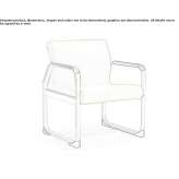 Fabric upholstered armchair with armrests Tariceni