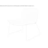 Leather upholstered armchair based on a sleigh Lugones