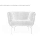 Fabric armchair with armrests Ulfborg