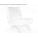 Fabric armchair Cunha