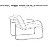 Leather upholstered armchair with armrests Umhausen