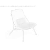 Upholstered armchair with high backrest Antillo